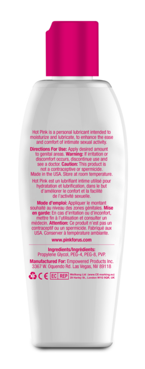 hot pink 4 7 oz bottle